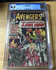 Marvel Comics The Avengers #5 (1963) cgc gd/vg 4.5 Hulk and Lava Men App