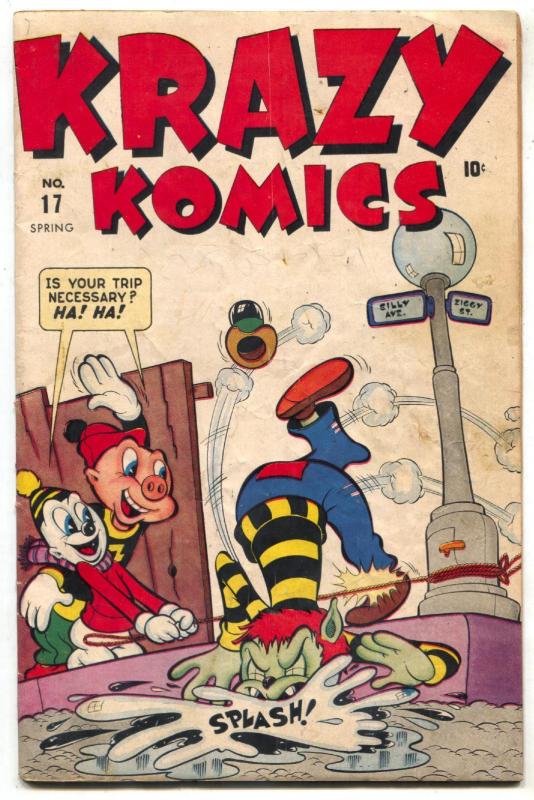 Krazy Comics #17 1945- CREEPER- Timely Funny Animals VG-