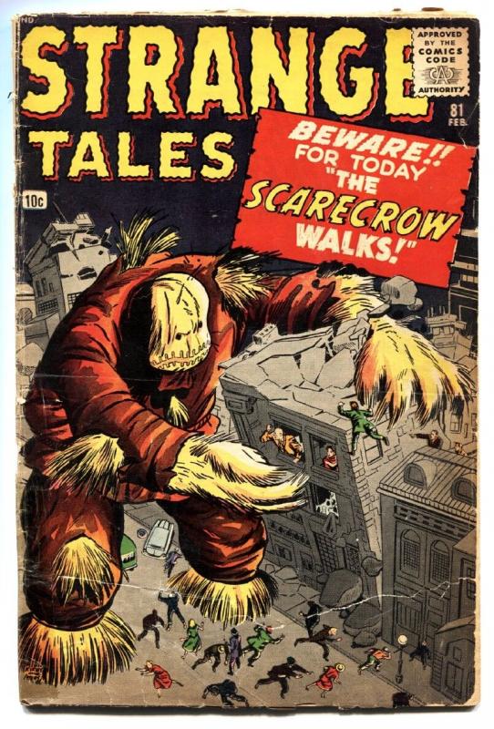 STRANGE TALES #81 comic book-1961-MARVEL-KIRBY & DITKO-SCARECROW