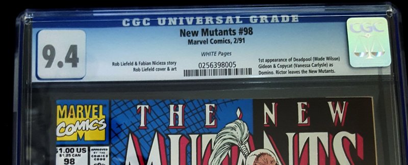 New Mutants #98 (Feb 1991, Marvel) - 1st Deadpool - CGC 9.4 NM