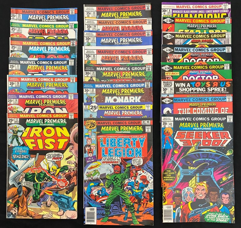 Marvel Premiere -  23 book lot