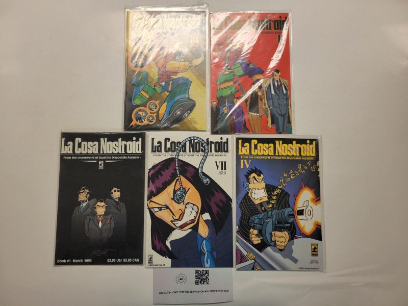 5 La Cosa Nostroid Fireman Press Comic Books #1 2 3 4 7 53 LP4