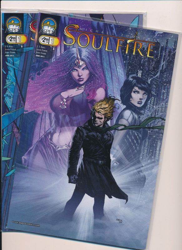 SOULFIRE #1 Cover A&B ~ Aspen Comics ~ VF/NM (HX386)