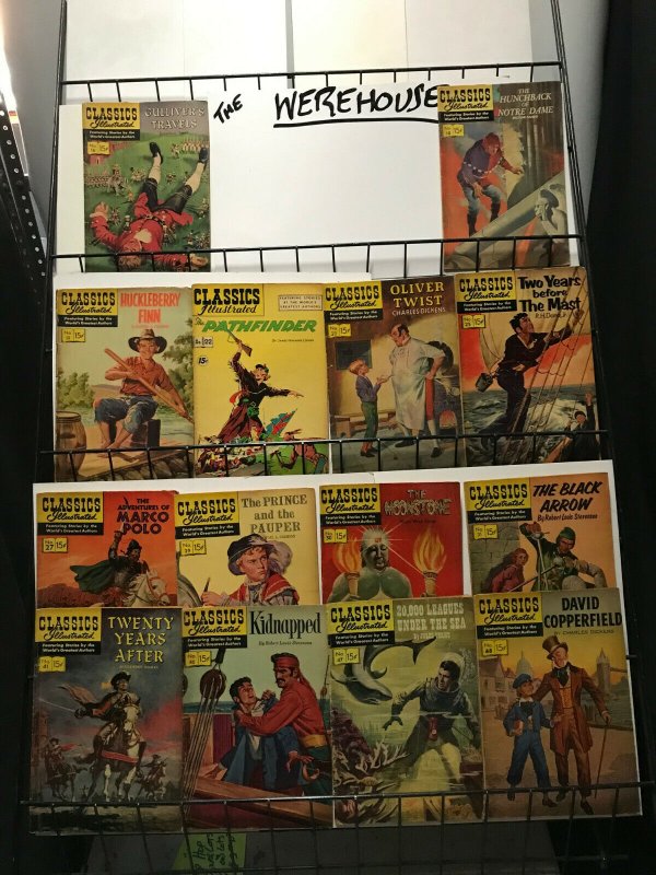 CLASSICS ILLUSTRATED (Gilberton) 27 diff VGish great collection