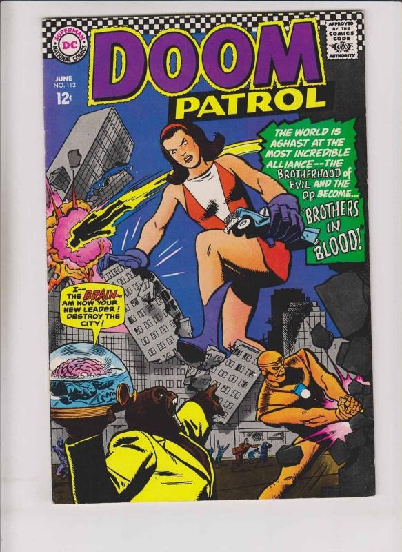 Doom Patrol #112 VF june 1967 - brotherhood of evil - silver age dc comics