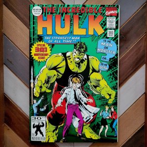 Incredible Hulk #393 NM (Marvel 1992) Foil GIANT SIZE 30th Anniv MULTIPLE PINUPS