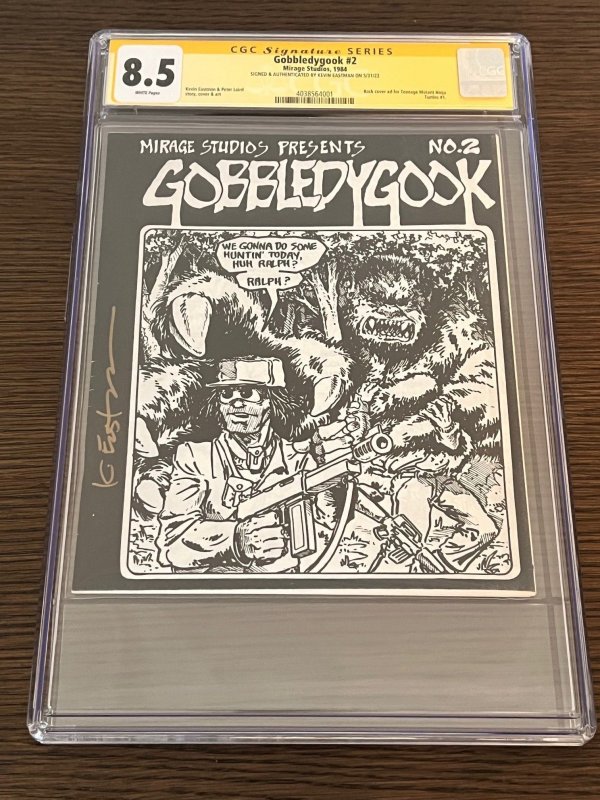 Gobbledygook #2 (1984). 8.5 CGC. Signed & Authenticated by Eastman. Holy Grail!