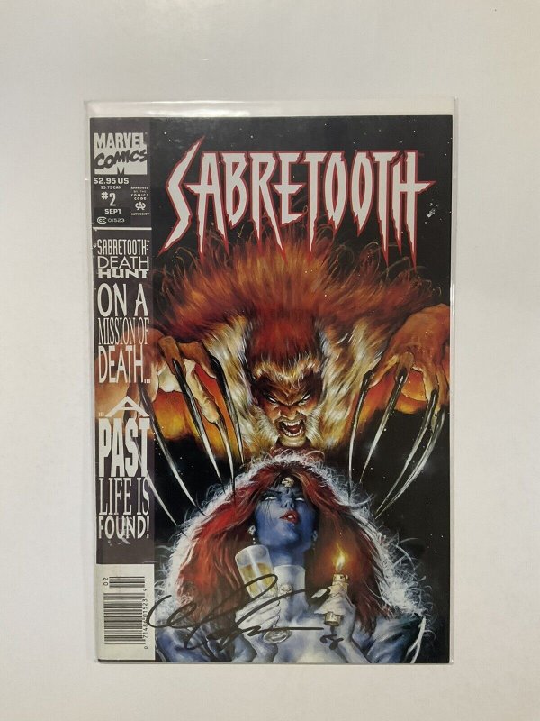 Sabertooth Death Hunt 2 Near Mint Nm Signed Texeria Marvel 