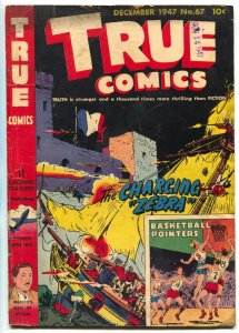 True Comics #67 1947- Miguel Aleman- Charging Zebra VG