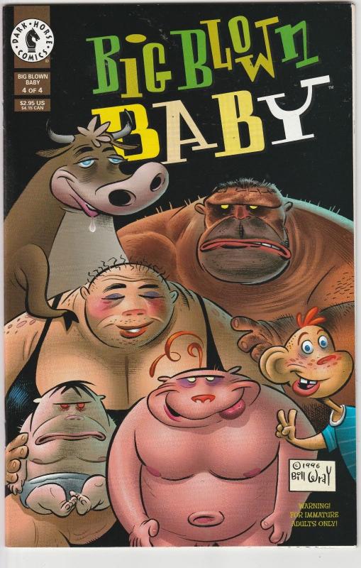 4 Big Blown Baby Dark Horse Comic Books # 1 2 3 4 Bill Wray Robert Fleming J194