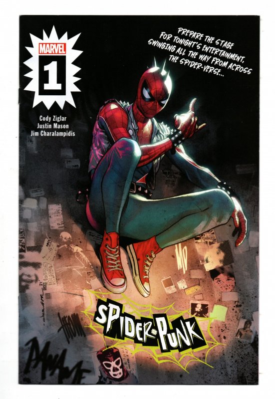 SPIDER-PUNK #01 (2022)  OLIVIER COIPEL  | WALMART YELLOW WEB TITLE