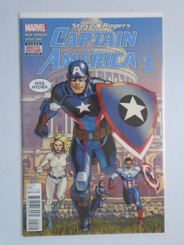 Captain America Steve Rogers #1A, 8.0/VF (2016)