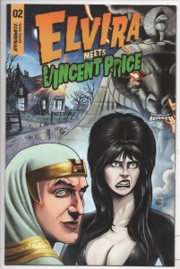 ELVIRA MEETS VINCENT PRICE #2 B, Mistress of the Dark, NM, Samu, Dynamite, 2021