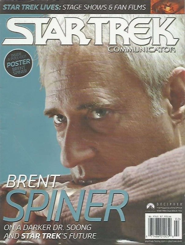 Star Trek Communicator #154 VF ; Paramount | Official Fan Club Magazine
