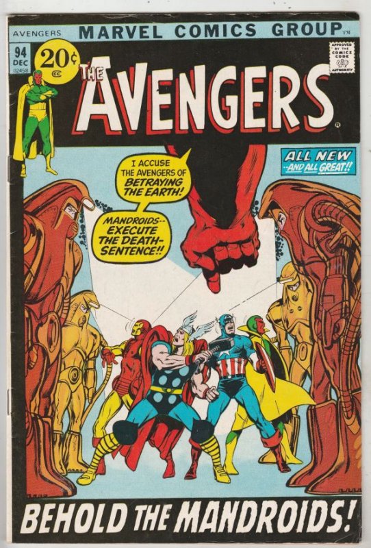 Avengers, The #94 (Dec-71) VF High-Grade Avengers