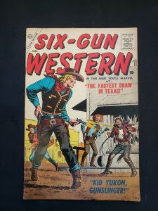SIX-GUN WESTERN (FN+) ISSUE #1, THE FASTEST DRAW IN TEXAS! 1957