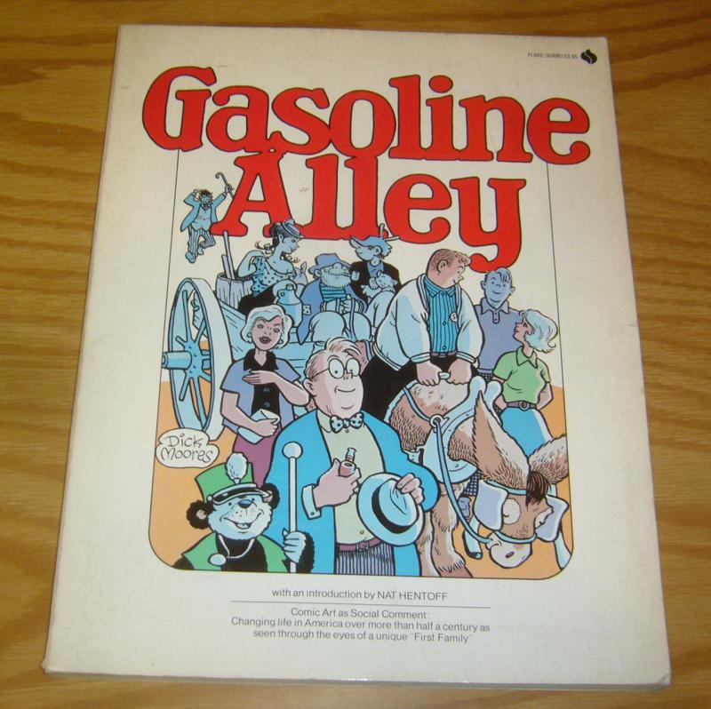 Gasoline Alley SC FN dick moores - avon/flare book - social commentary 1976