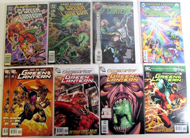 Green Lantern Lot 9 #72, 75, Million, 4th 21 x2, 54, 56, 60, 2016 14 DC Comics
