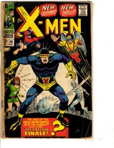 (Uncanny) X-Men # 39 GD Marvel Comic Book Beast Cyclops Angel Jean Grey RH2