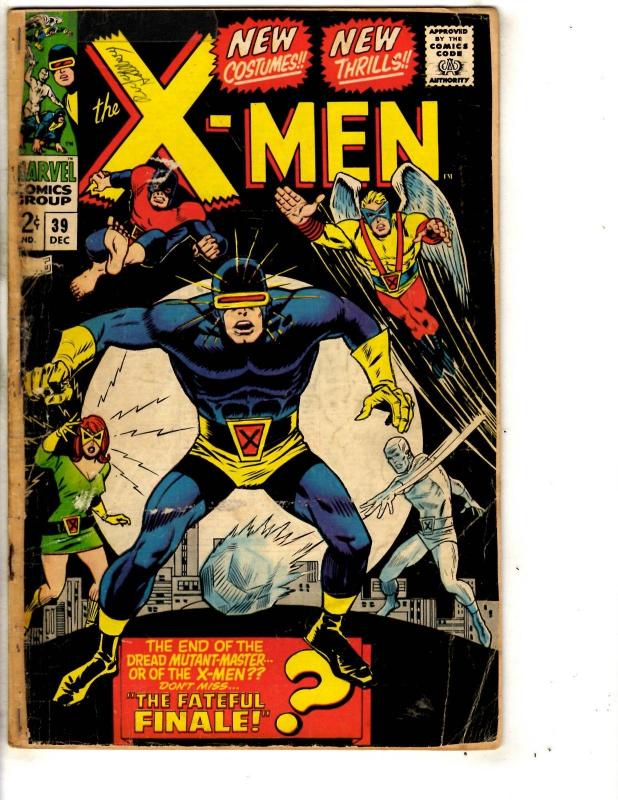 (Uncanny) X-Men # 39 GD Marvel Comic Book Beast Cyclops Angel Jean Grey RH2