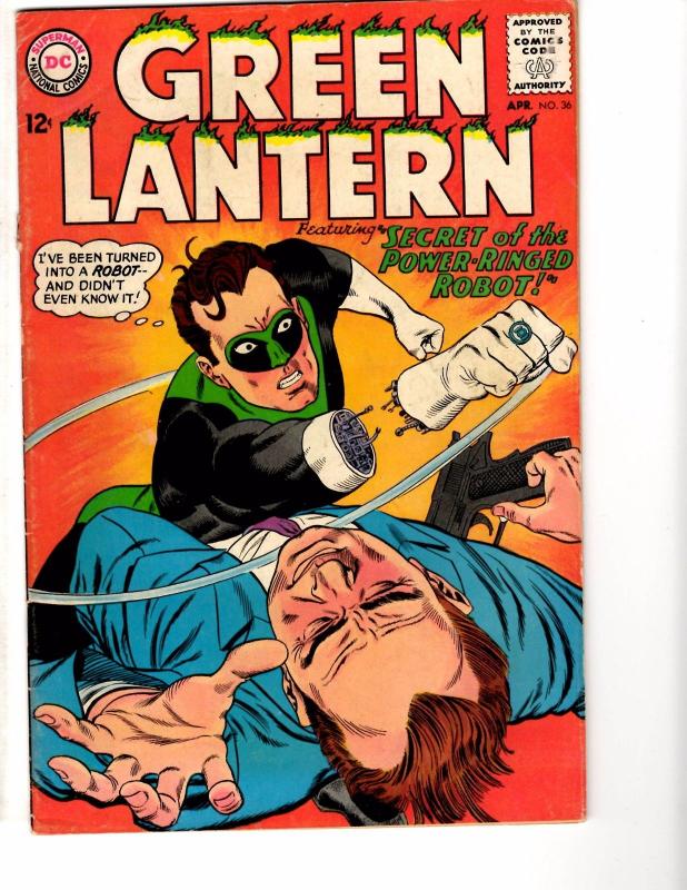 Green Lantern # 36 VG/FN DC Comic Book Silver Age Sinestro Star Sapphire RG1