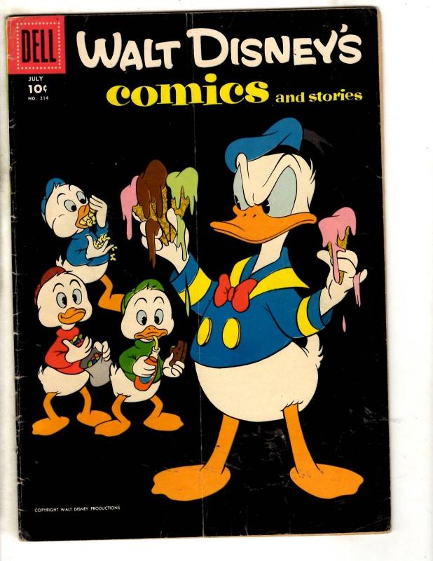 Walt Disney's Comics & Stories # 214 VG Dell Comic Book Donald Duck JL3