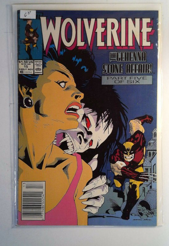 Wolverine #15 (1989) Marvel 7.5 VF- Comic Book Newsstand