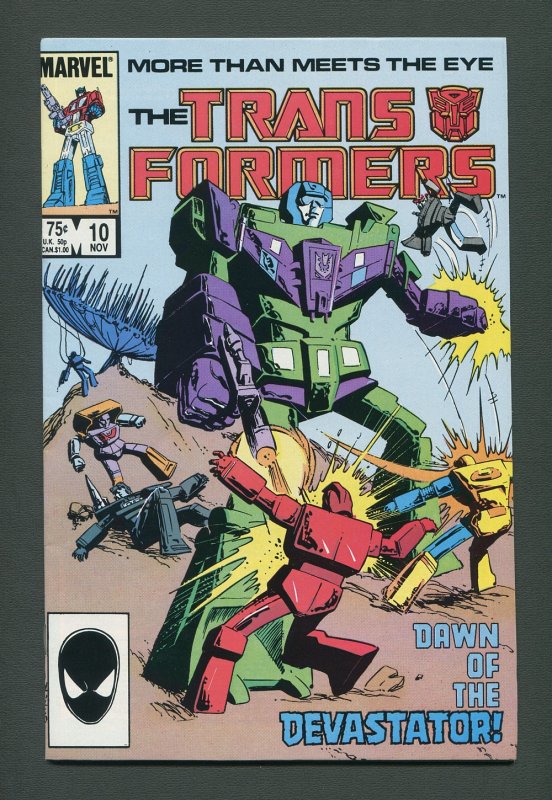 Transformers #10  / 9.0 VFN/NM  / November 1985