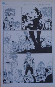 TIM GREEN II / RICK KETCHAM original art, GENERATION HOPE #15 pg 19, 11x17, 2012