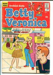 Archie's Girls Betty and Veronica  #178 1970-MLJ-hula skirt cover-Hawaii-G