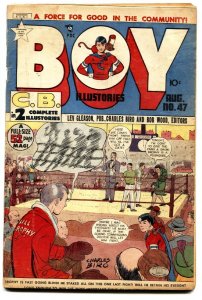 BOY  #47 comic book BOXING COVER and STORY -Golden-Age 1949