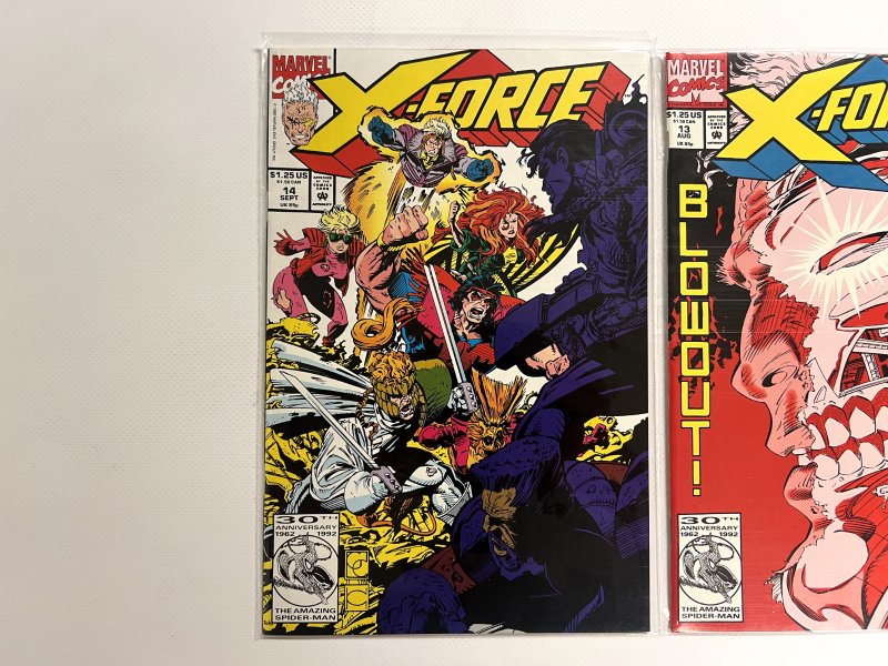 2 X-Force Marvel Comic Books #13 14 Thor Avengers Defenders Spiderman 64 JS5