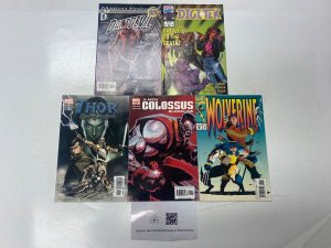 5 MARVEL comic books Daredevil Digitek #4 Thor Colossus Wolverine 57 KM21