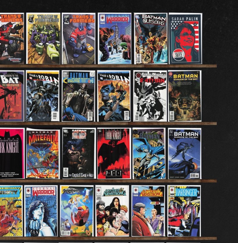 Huge Lot 150+ Comics with Archer & Armstrong, Detective Comics, Batman & More!