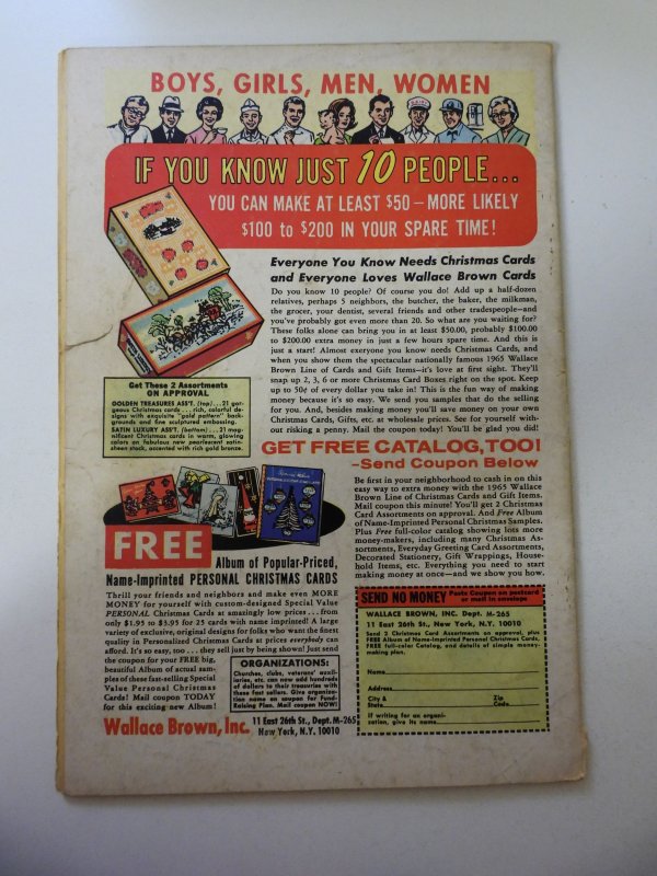 Superman #179 (1965) GD Cond centerfold detached, 1/2 Spine split