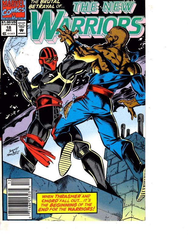 Lot Of 2 Comic Books Marvel New Warriors #18 and #19 Thor ON10