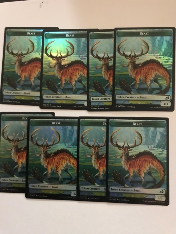 8 BEAST // HUMAN SOLDIER (Token ) 010 : Magic the Gathering MTG card; IKORIA, NM