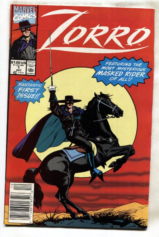 Zorro #1--1990--comic book--Marvel--First issue--NEWSSTAND
