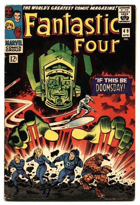 Fantastic Four #49 comic book 1966 1st Silver Surfer cvr vg+