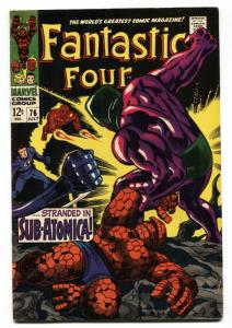 FANTASTIC FOUR #76 1968  SILVER SURFER JACK KIRBY ART FN