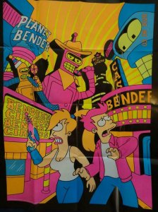 FUTURAMA Black Light Promo Poster, 20 x 26, 2010, FUTURAMA Unused 577