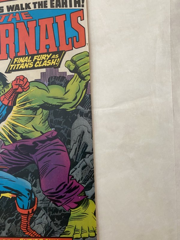The Eternals #15 (1977) Kirby art Hulk crossover