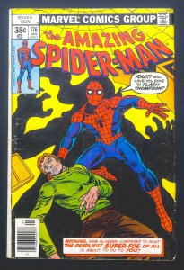 The Amazing Spider-Man #176 (1978) [Newsy] [KEY] 1st App 3rd Green Goblin- FN