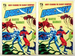 Dragonfly Lot of 2 #4 x2 (1986) AC Comics 1st Print Comic Books