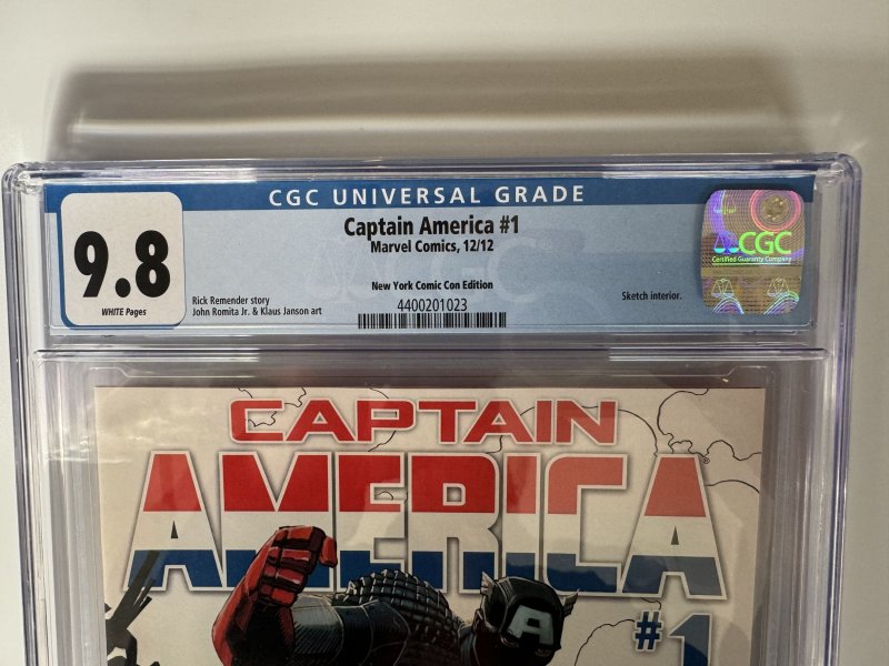 Captain America 1 CGC 9.8 New York Comic Con Retailer Exclusive (2012)