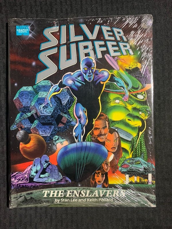 1990 SILVER SURFER The Enslavers SEALED Hardcover by Stan Lee & Keith Pollard