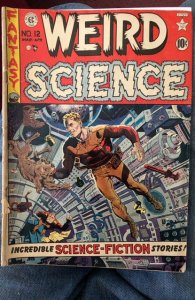 Weird Science #12 (1952)wood cover&art, Kamen