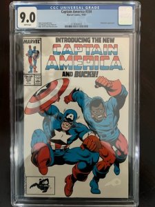 Captain America #334 Direct Edition (1987) - CGC 9.0 - 1st Black Bucky!