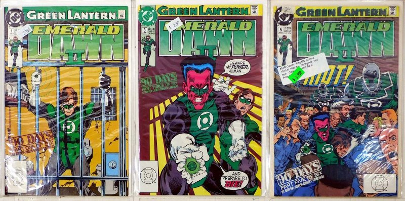 Green Lantern: Emerald Dawn II Lot of 3 #1, 3, 5 (1991) DC Comics 1st Print