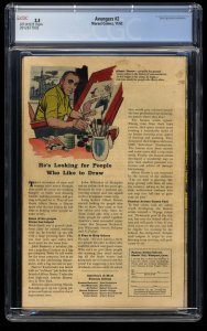 Avengers #2 CGC VG- 3.5 Off White 1st Appearance Space Phantom! Hulk leaves!